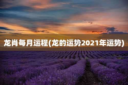 龙肖每月运程(龙的运势2021年运势)