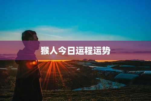 猴人今日运程运势