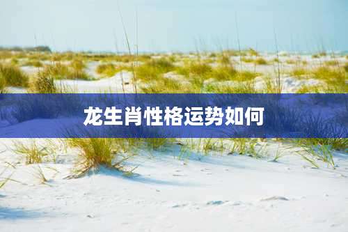 龙生肖性格运势如何