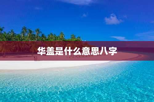 华盖是什么意思八字