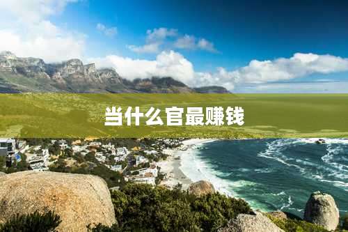 当什么官最赚钱