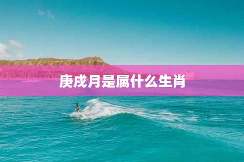 庚戌月是属什么生肖