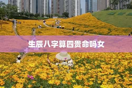 生辰八字算四贵命吗女
