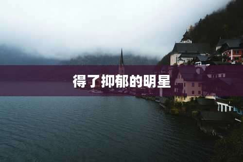 得了抑郁的明星