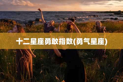 十二星座勇敢指数(勇气星座)