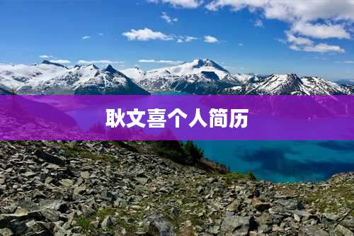 耿文喜个人简历