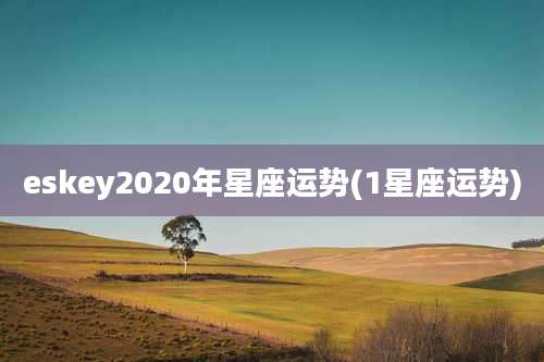 eskey2020年星座运势(1星座运势)