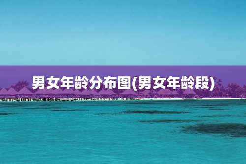 男女年龄分布图(男女年龄段)