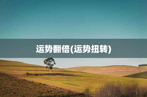 运势翻倍(运势扭转)