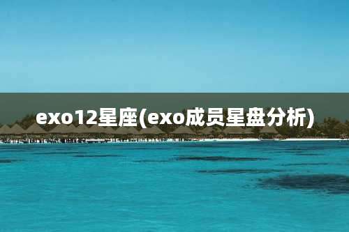 exo12星座(exo成员星盘分析)