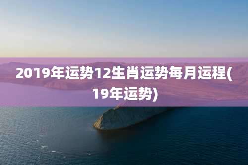 2019年运势12生肖运势每月运程(19年运势)