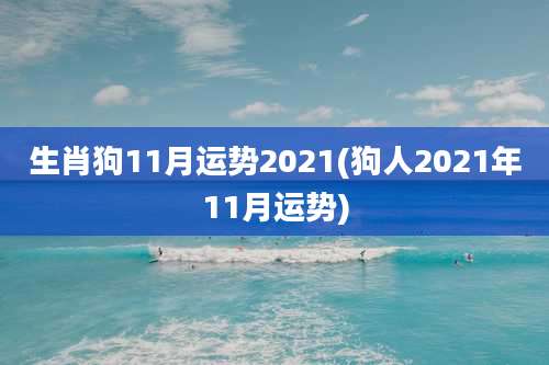生肖狗11月运势2021(狗人2021年11月运势)
