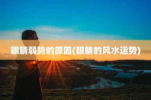 眼睛弱势的原因(眼睛的风水运势)