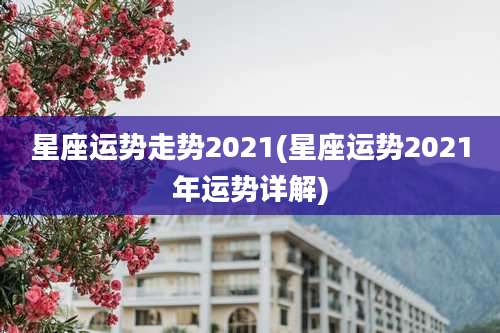 星座运势走势2021(星座运势2021年运势详解)