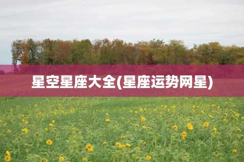 星空星座大全(星座运势网星)