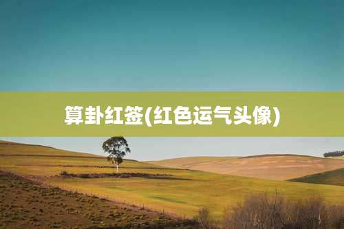 算卦红签(红色运气头像)