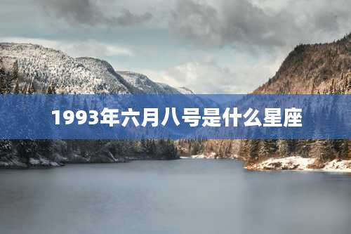 1993年六月八号是什么星座