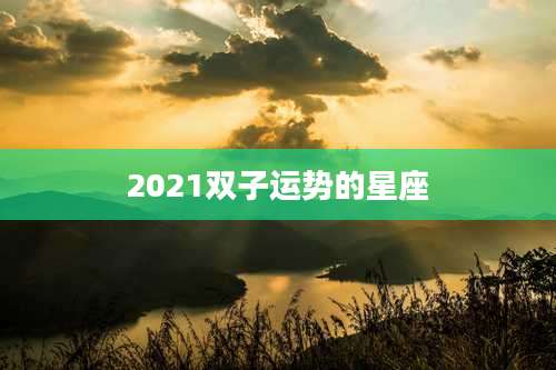 2021双子运势的星座