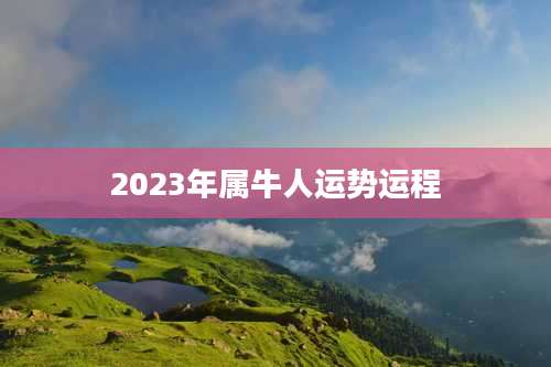 2023年属牛人运势运程