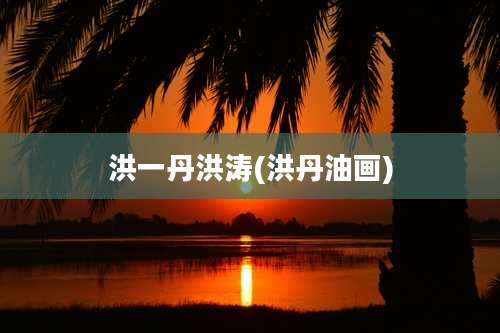洪一丹洪涛(洪丹油画)