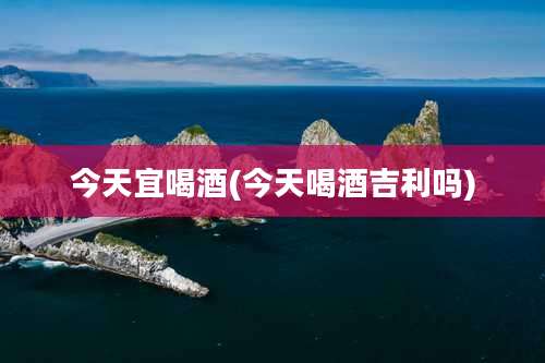 今天宜喝酒(今天喝酒吉利吗)