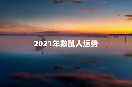 2021年数鼠人运势