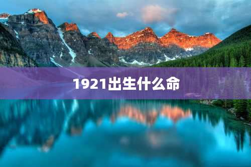 1921出生什么命