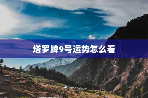 塔罗牌9号运势怎么看