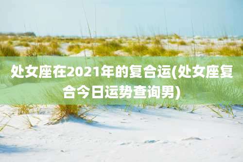 处女座在2021年的复合运(处女座复合今日运势查询男)
