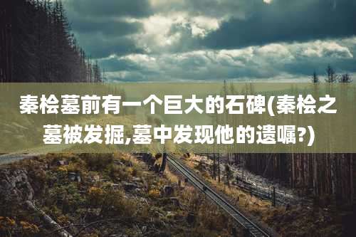 秦桧墓前有一个巨大的石碑(秦桧之墓被发掘,墓中发现他的遗嘱?)