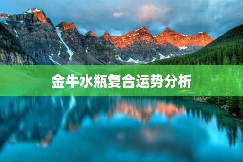 金牛水瓶复合运势分析