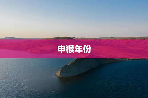 申猴年份