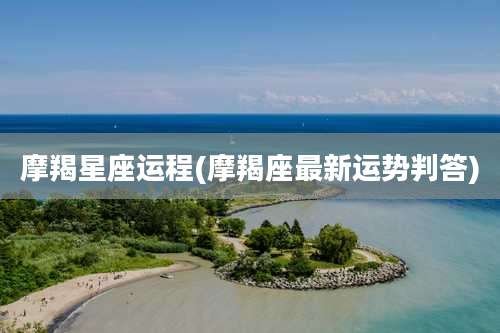 摩羯星座运程(摩羯座最新运势判答)