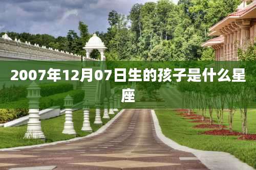 2007年12月07日生的孩子是什么星座