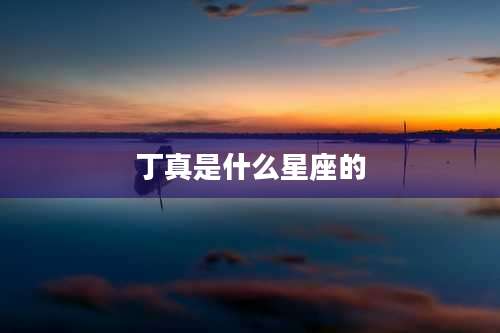 丁真是什么星座的