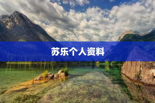 苏乐个人资料