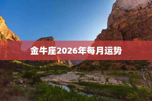 金牛座2026年每月运势