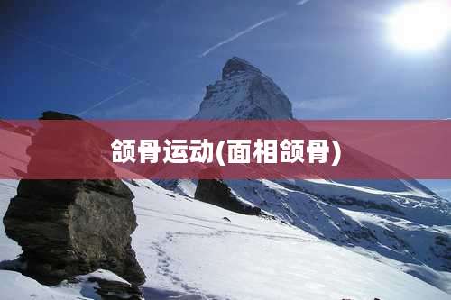 颌骨运动(面相颌骨)