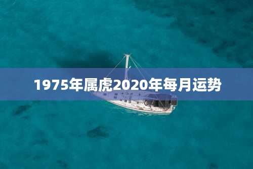 1975年属虎2020年每月运势