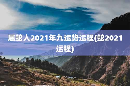 属蛇人2021年九运势运程(蛇2021运程)