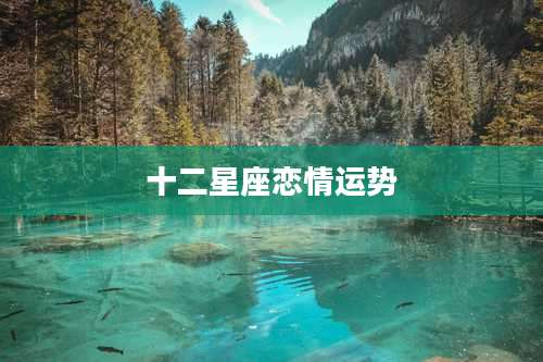 十二星座恋情运势