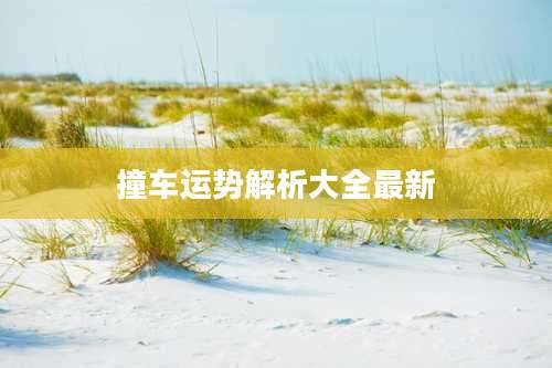 撞车运势解析大全最新