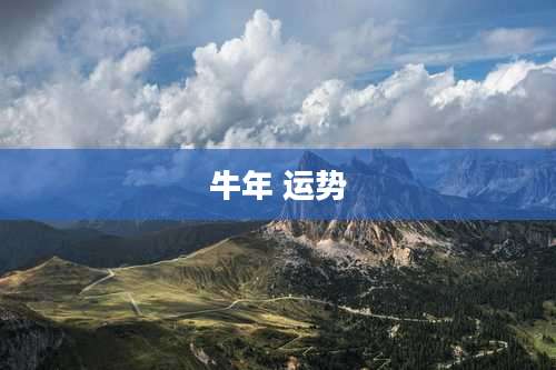 牛年 运势