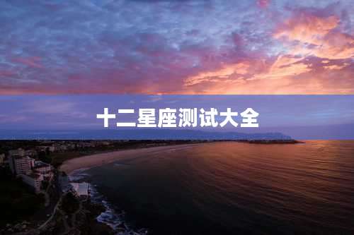 十二星座测试大全