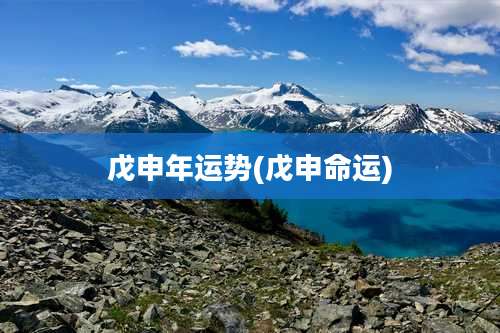 戊申年运势(戊申命运)