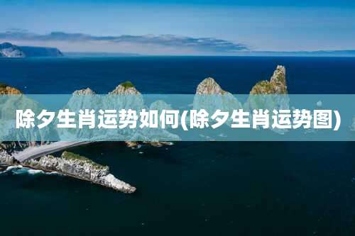 除夕生肖运势如何(除夕生肖运势图)