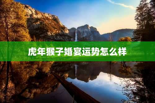 虎年猴子婚宴运势怎么样