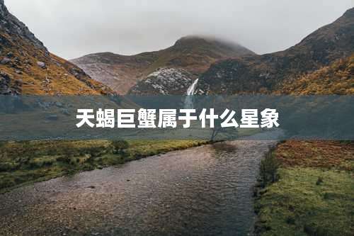 天蝎巨蟹属于什么星象