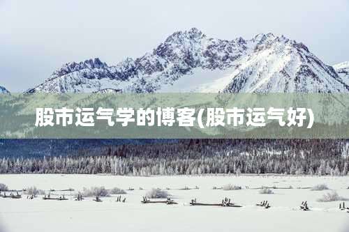 股市运气学的博客(股市运气好)