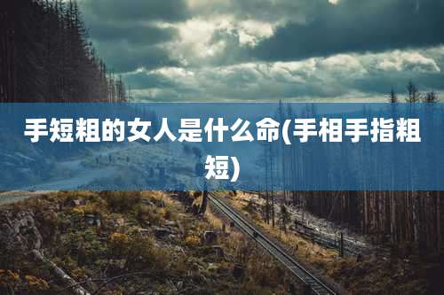 手短粗的女人是什么命(手相手指粗短)